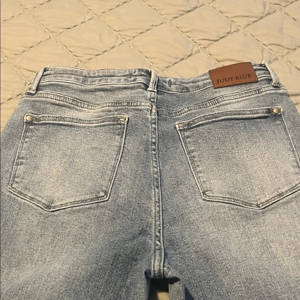 Judy Blue Light Blue Straight Leg Jeans - Picture 6 of 6